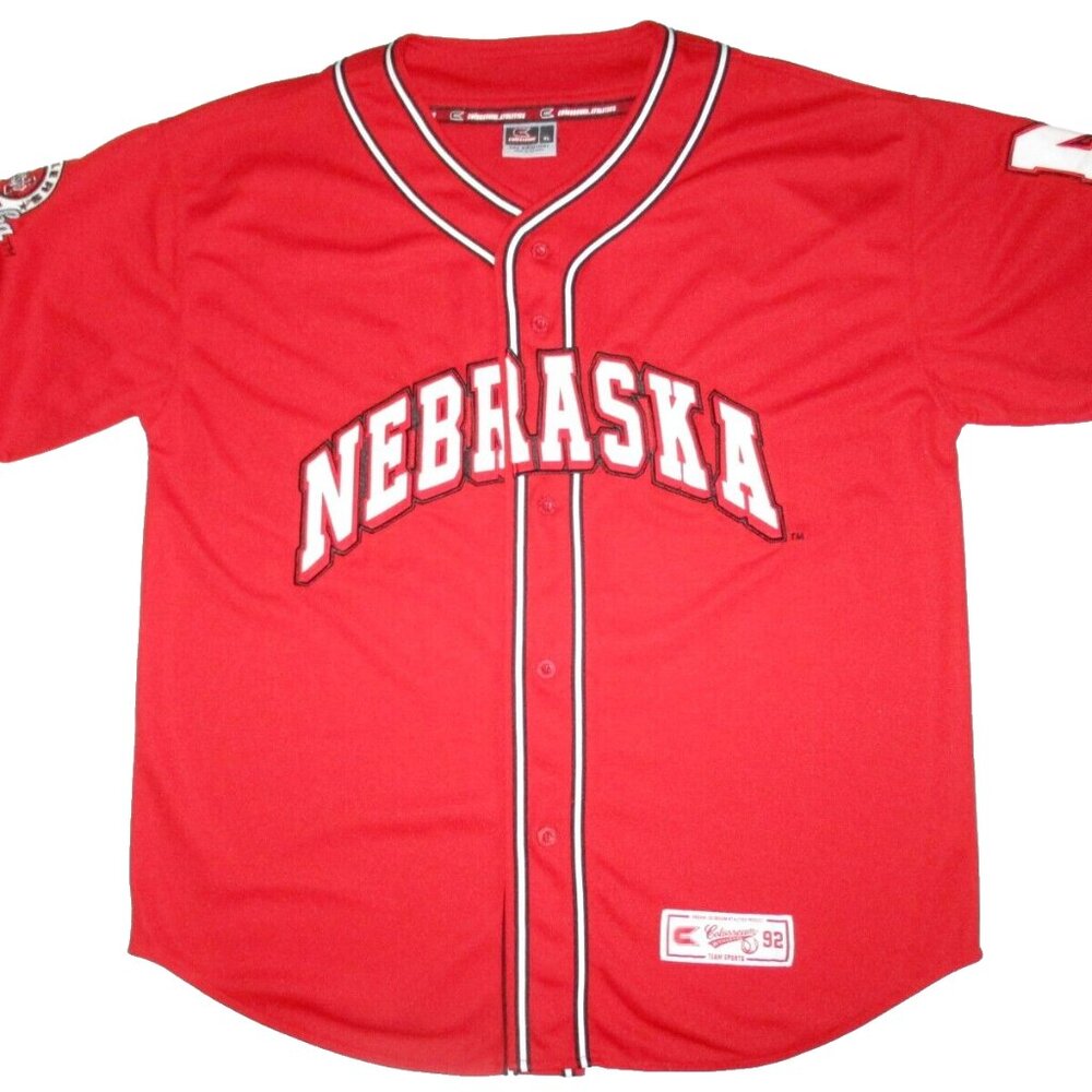 Nebraska Huskers Colosseum Baseball Jersey Men's XL Stitched